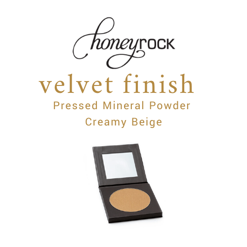 Velvet Finish - Pressed Mineral Foundation - Creamy Beige - Honeyrock