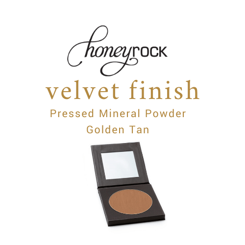 Velvet Finish - Pressed Mineral Foundation - Golden Tan - Honeyrock